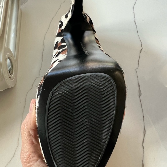 Diane Von Furstenburg platform pony hair heels, size 8.5, never worn outside. - Picture 3 of 3